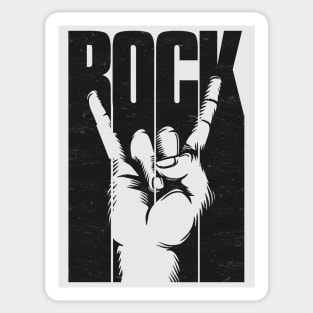 Rock And Roll Hand Sign for Rock Music Lovers Sticker